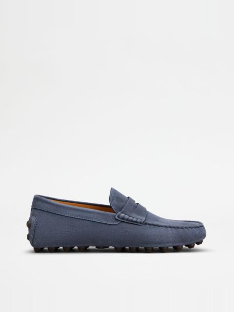 GOMMINO BUBBLE LOAFERS IN SUEDE - BLUE