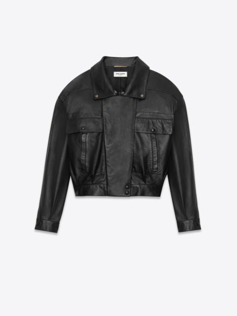 bomber jacket in lambskin