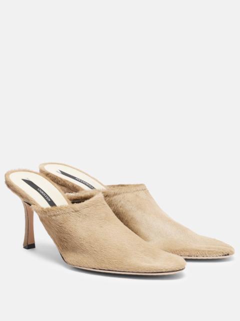 Elipse 75 calf hair mules