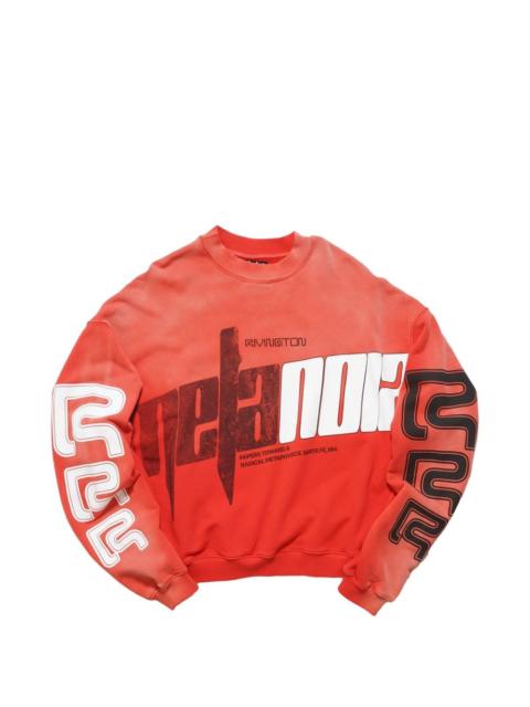 graphic crewneck sweater