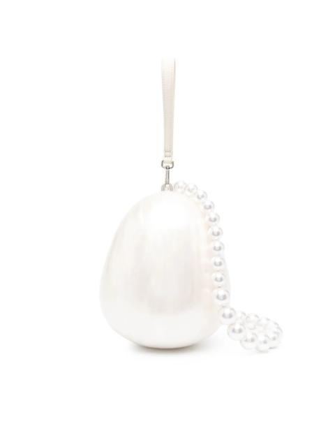 LARGE PEARL CROSSBODY EGG BAG - PEARL