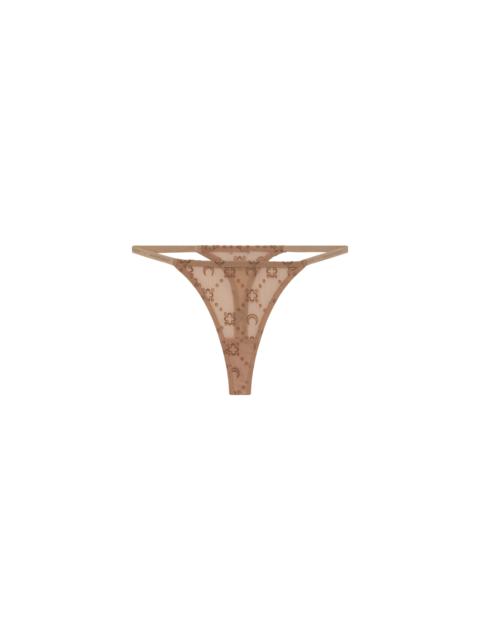 Recycled Mesh Flock Thong