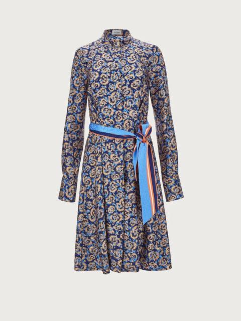 ANIMAL PRINT SILK DRESS