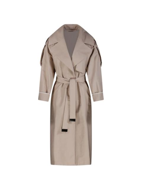 belted trench coat