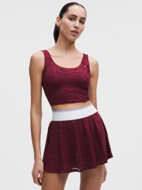 Paisley-Mesh Tennis Tank Top *B/C Cup