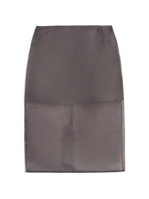 Tyra organza midi skirt