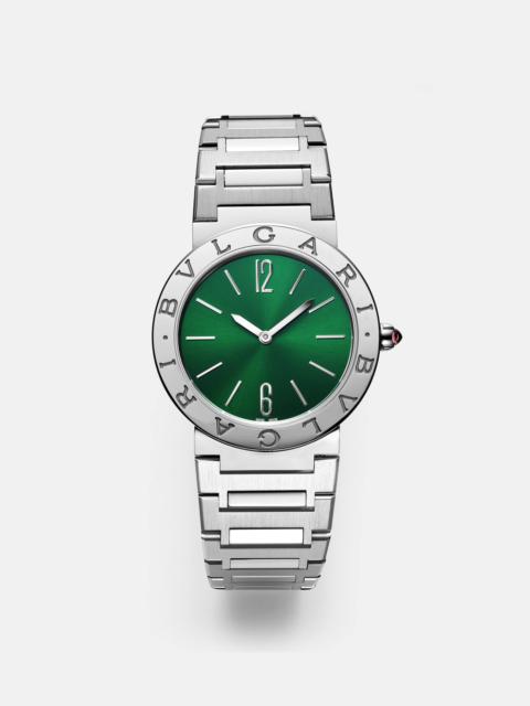 Bvlgari Bvlgari Lady 33mm stainless steel watch with rubellite