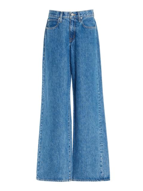 Mica Rigid Low-Rise Wide-Leg Jeans medium wash