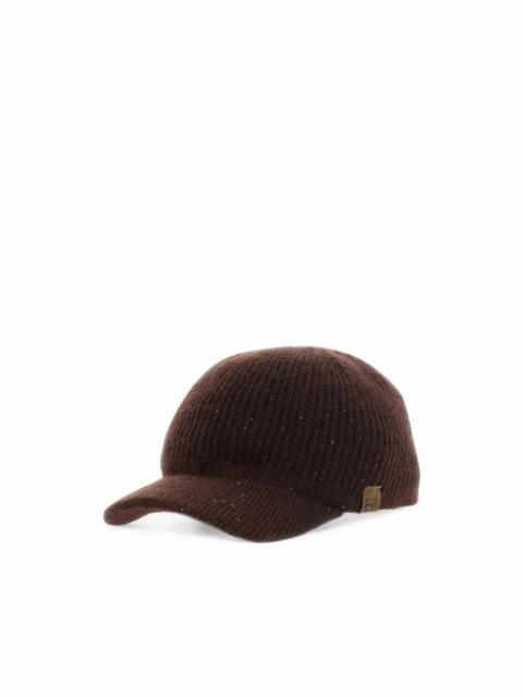 sequin-embellished ribbed-knit cap