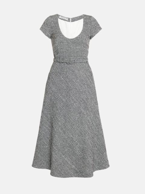 SEQUIN TWEED DRESS