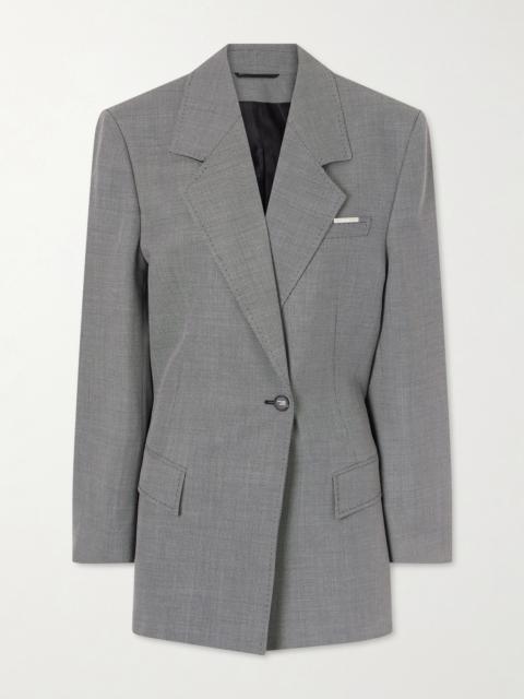 Wool And Cotton-blend Blazer