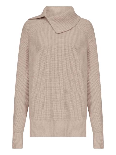 Cecil ribbed-stand collar sweater