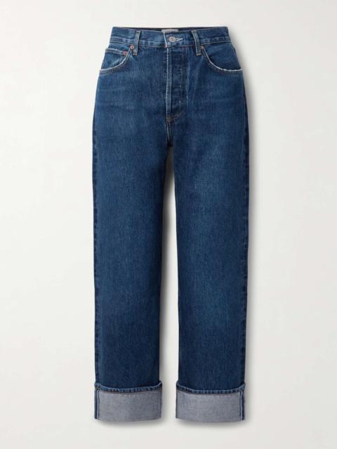 Fran cropped low-rise straight-leg jeans