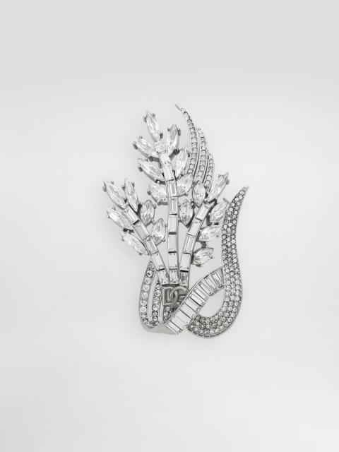 Full rhinestone brooch