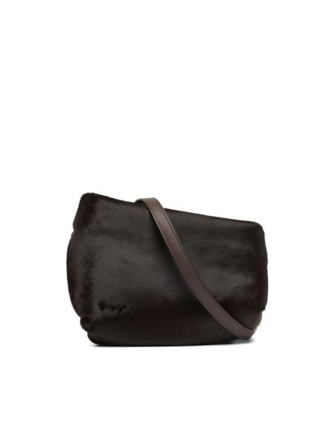 zip-fastening shoulder bag