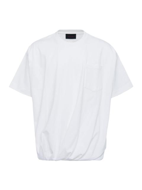 Draped Bubble Hem T-Shirt