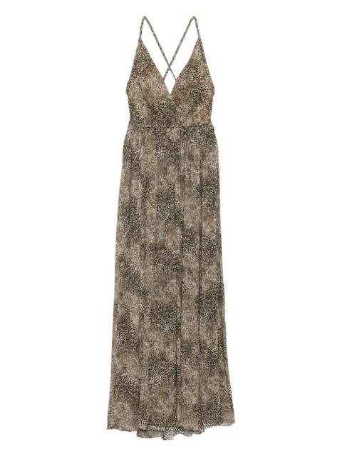 animalier-print dress