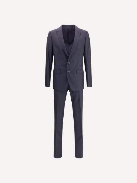 Virgin wool-silk blend Suit
