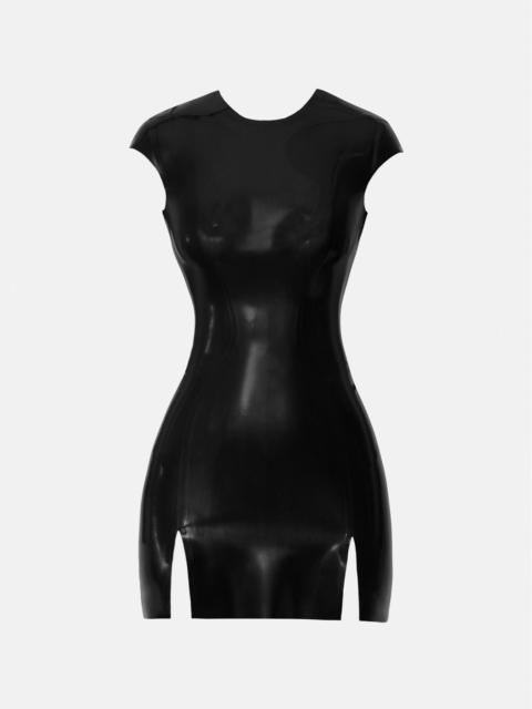 PLAYER LATEX DRESS BLACK