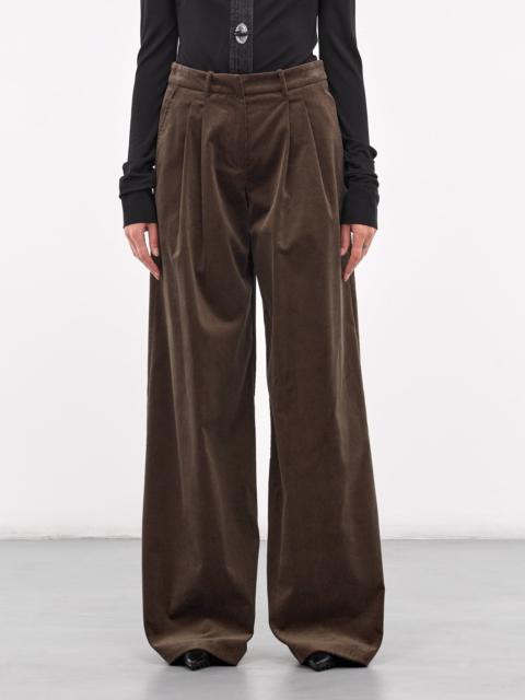 Corduroy Wide Leg Trousers