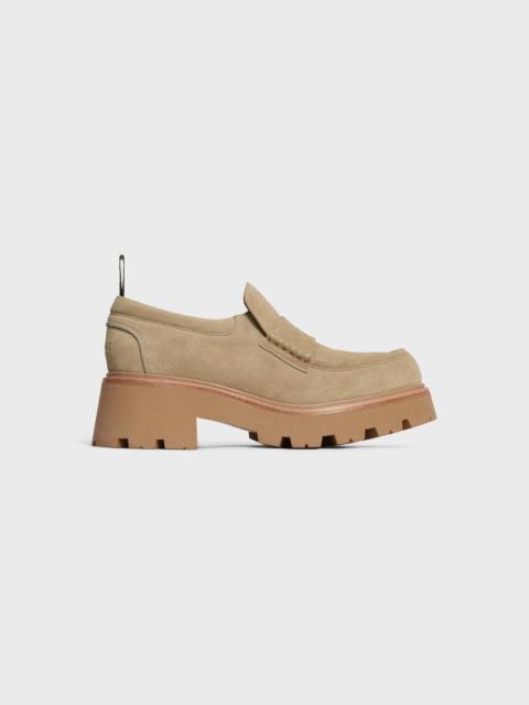 CELINE TRIOMPHE LOAFERS IN SUEDE CALFSKIN