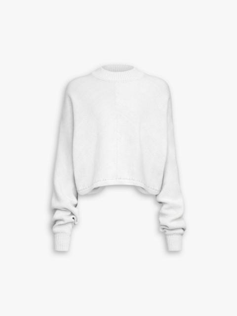 COTTON LINEN KNIT BARE BACK JUMPER