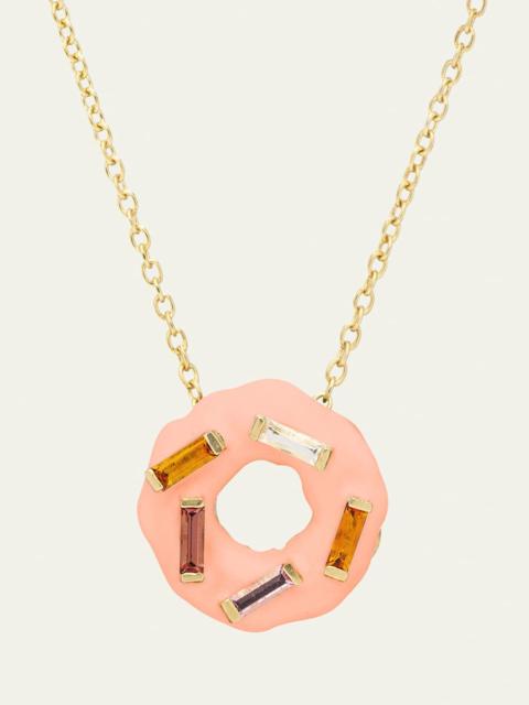 Donut with Sprinkles Necklace
