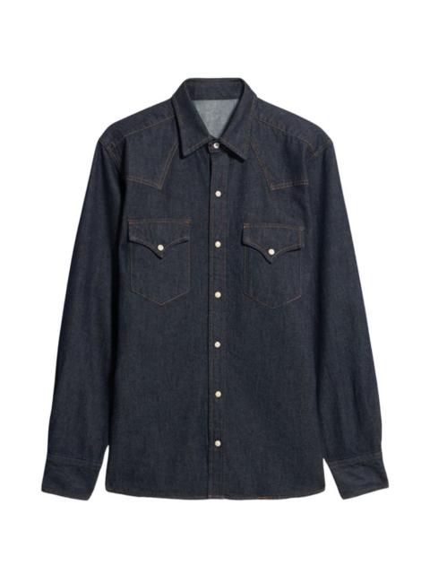 Ntex front-pockets denim shirt