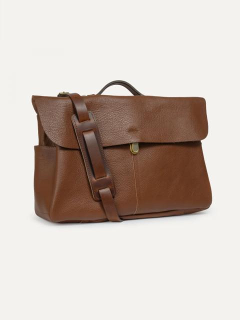 SATCHEL BAG CHARLES  -  AMBER BROWN