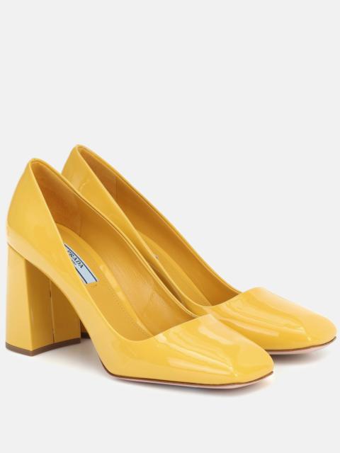 Patent leather pumps