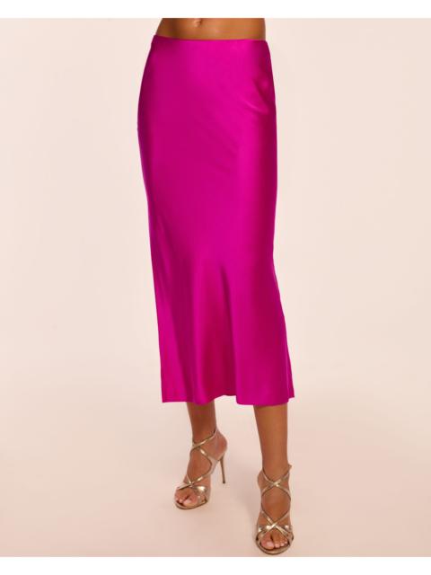 Krisia Silk Slip Midi Skirt