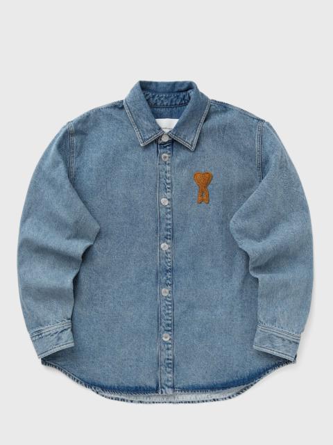 OVERSHIRT WITH KNITTED AMI DE COEUR