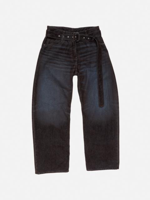 Belted jeans - Brown/blue