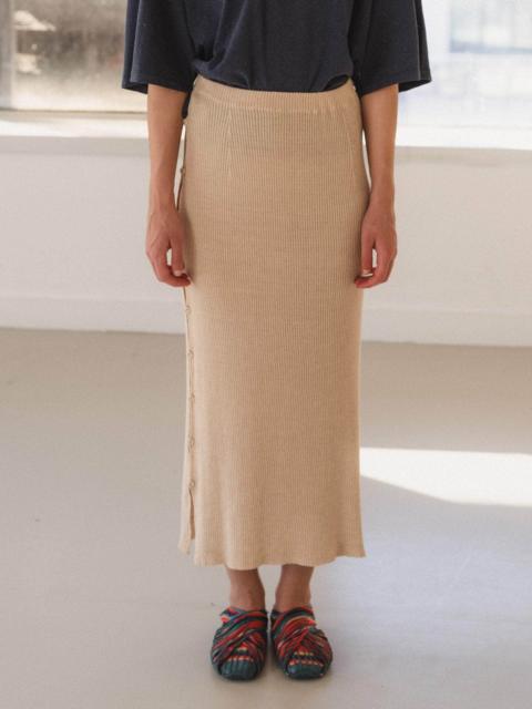 Franca Skirt - Linen Cotton Rib