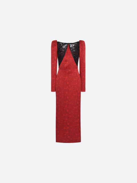 JACQUARD EVENING DRESS