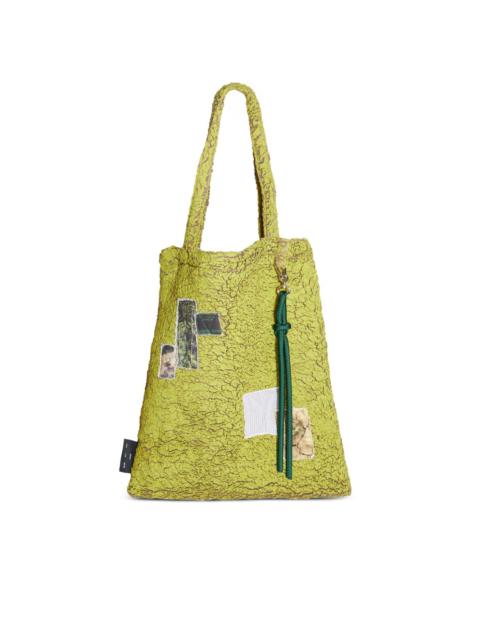 faux-shearling tote bag