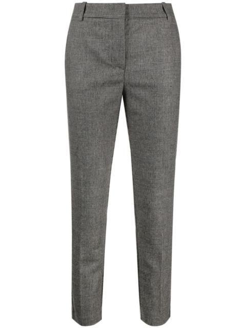 Bello checkered slim-fit trousers