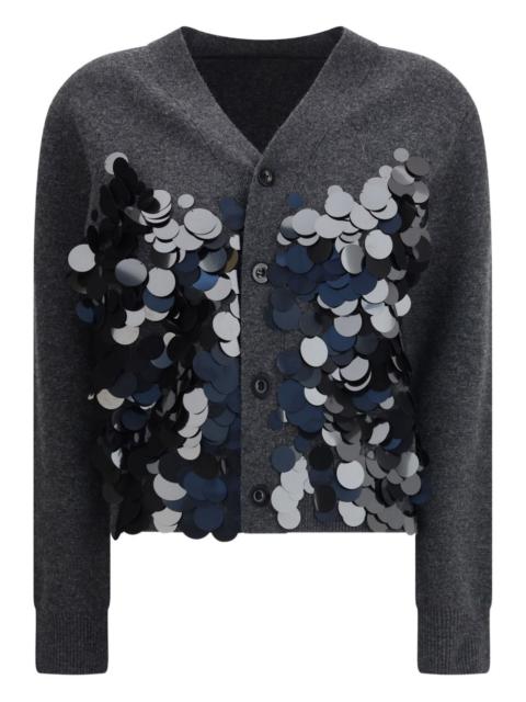 sequin-embellished cardigan