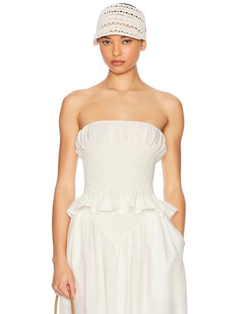 The Smocked Tunic in Silk And Wool