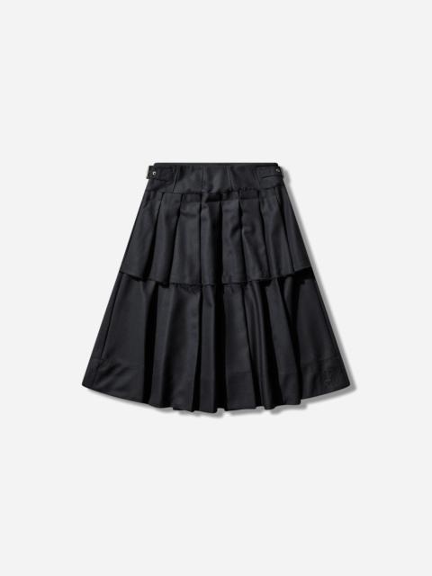 Pleated Skirt Midnight Blue