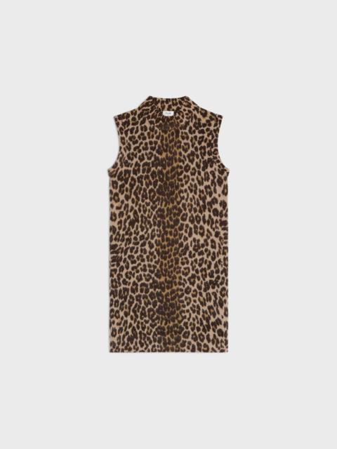 mini dress IN leopard cashmere