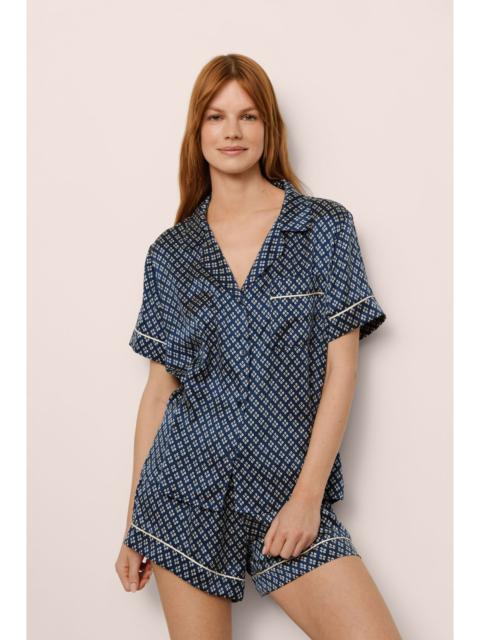 Inez Washable Silk Printed Short PJ Set