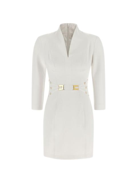 logo-appliqué mini dress