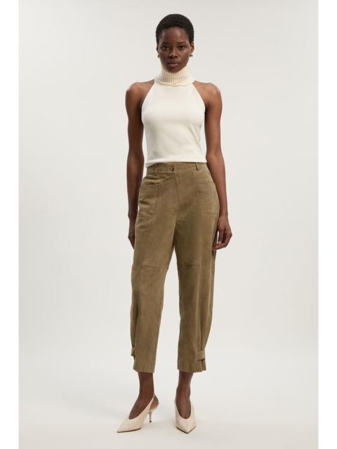 Suede Utility Trousers