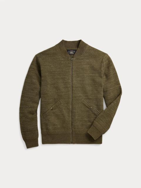 Cotton-Wool Full-Zip Sweater