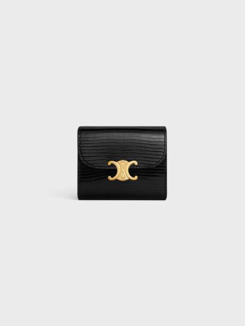Small Wallet TRIOMPHE in lizard