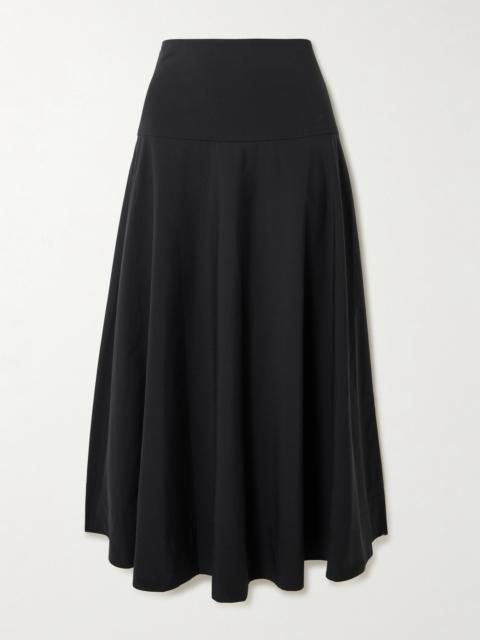 Paneled Cotton-blend Maxi Skirt