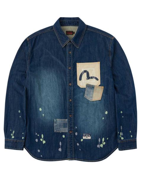 Shshiko Kamon Relax Fit Denim Shirt