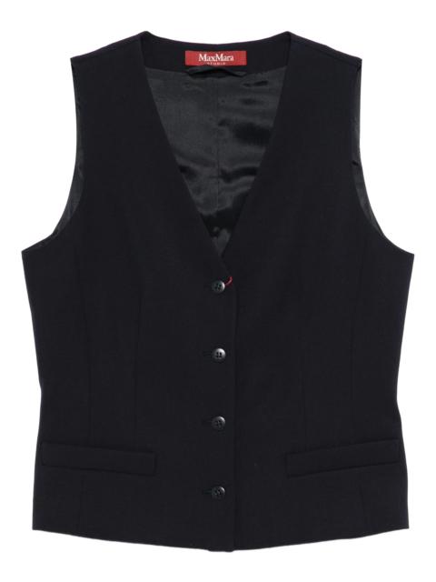 Max Mara Studio Buttoned V-neck Gilet