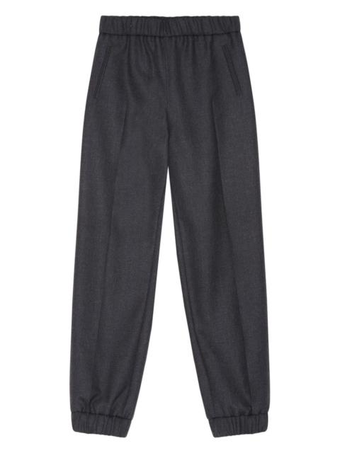 elasticated-waistband trousers